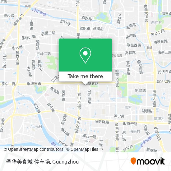 季华美食城-停车场 map