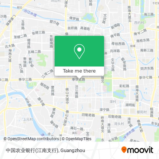中国农业银行(江南支行) map