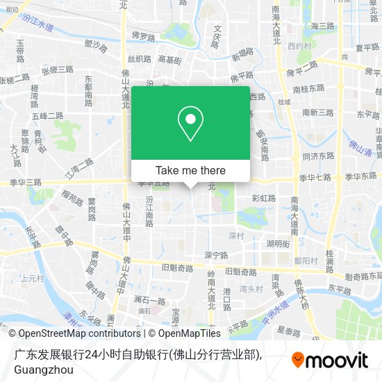 广东发展银行24小时自助银行(佛山分行营业部) map