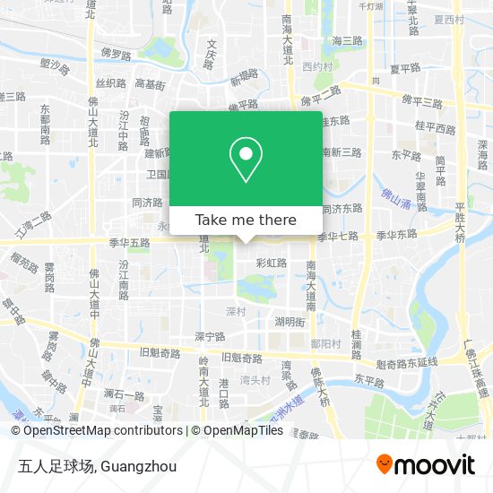 五人足球场 map