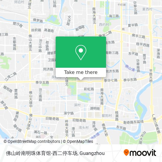 佛山岭南明珠体育馆-西二停车场 map