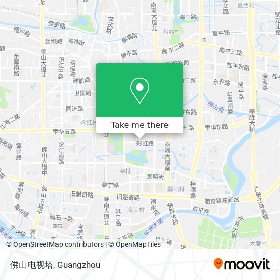 佛山电视塔 map