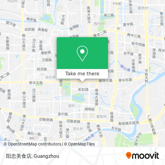 阳忠美食店 map