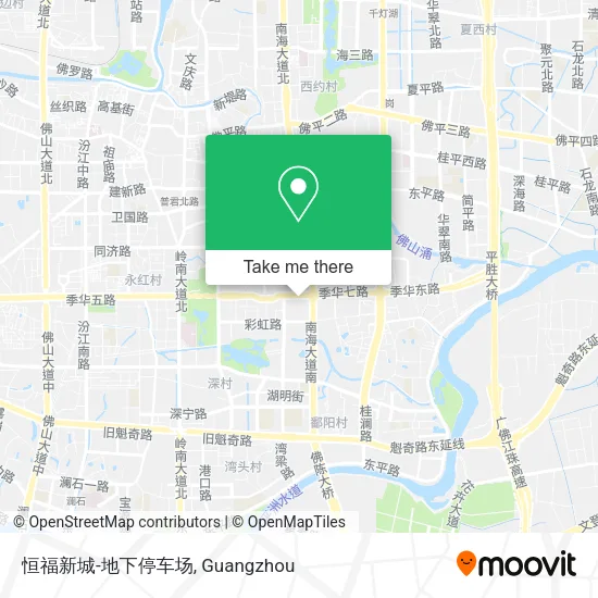恒福新城-地下停车场 map
