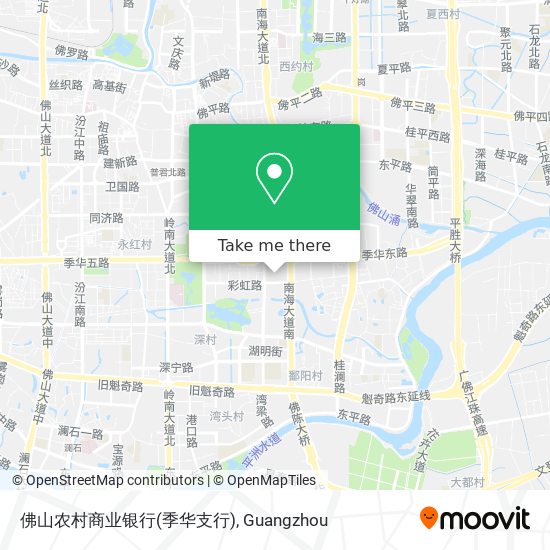 佛山农村商业银行(季华支行) map