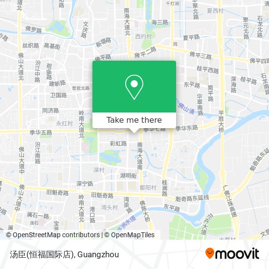 汤臣(恒福国际店) map