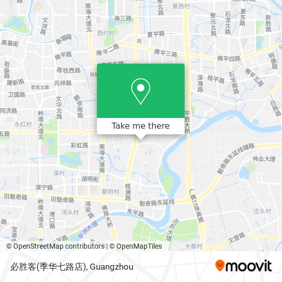 必胜客(季华七路店) map