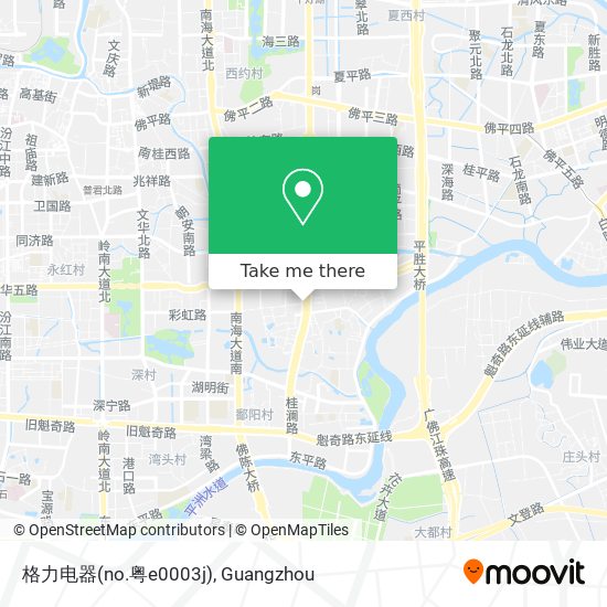 格力电器(no.粤e0003j) map