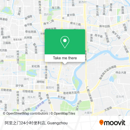 阿里之门24小时便利店 map