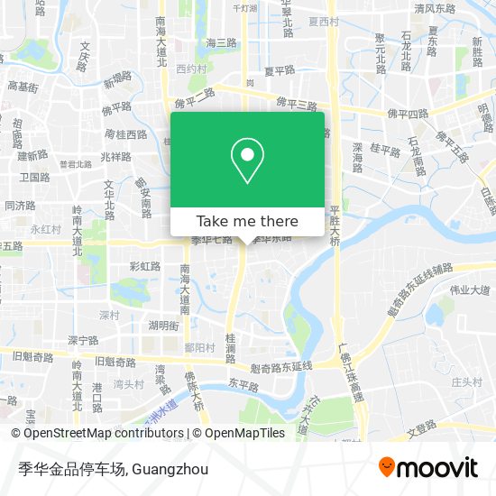 季华金品停车场 map