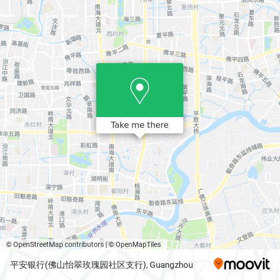 平安银行(佛山怡翠玫瑰园社区支行) map