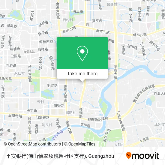 平安银行(佛山怡翠玫瑰园社区支行) map