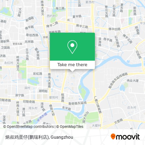 炳叔鸡蛋仔(鹏瑞利店) map