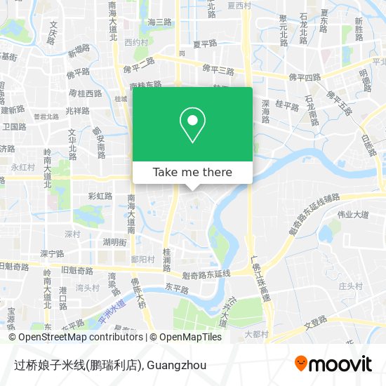 过桥娘子米线(鹏瑞利店) map
