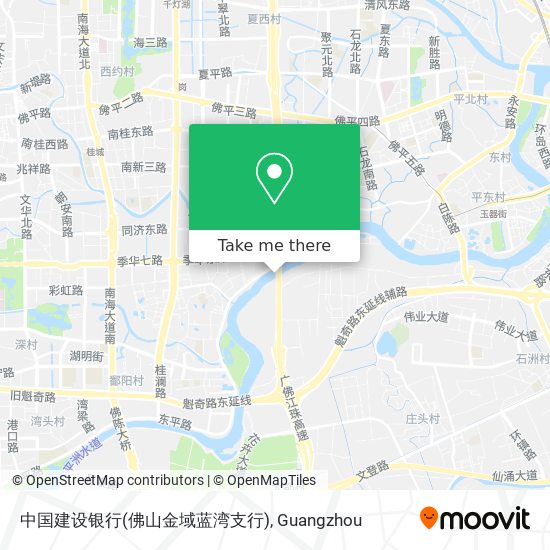 中国建设银行(佛山金域蓝湾支行) map