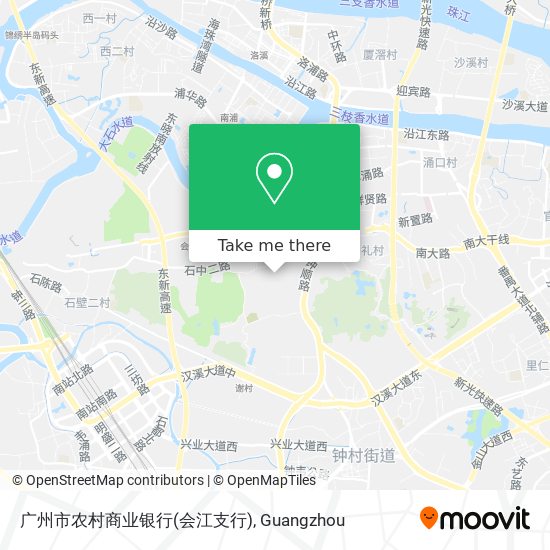 广州市农村商业银行(会江支行) map
