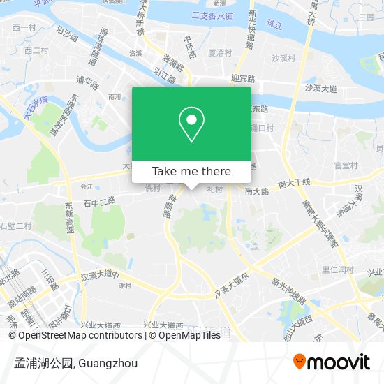 孟浦湖公园 map