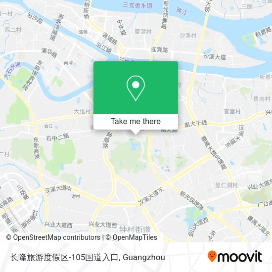 长隆旅游度假区-105国道入口 map