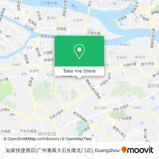 如家快捷酒店(广州番禺大石长隆北门店) map