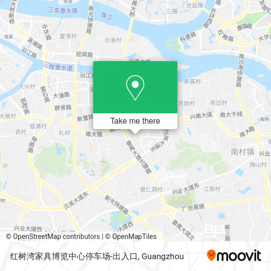 红树湾家具博览中心停车场-出入口 map