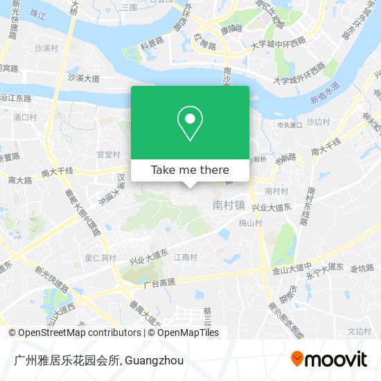 广州雅居乐花园会所 map