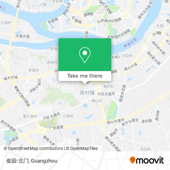 俊园-北门 map