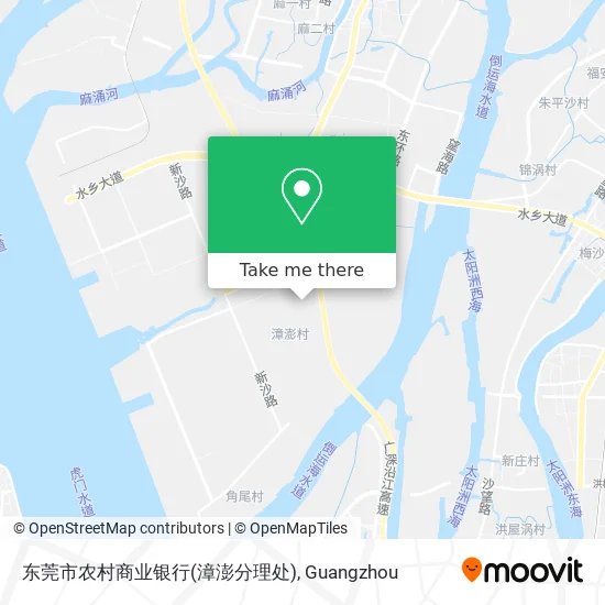 东莞市农村商业银行(漳澎分理处) map