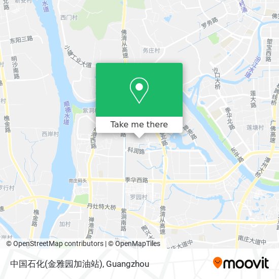 中国石化(金雅园加油站) map