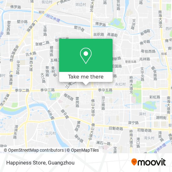 Happiness Store map