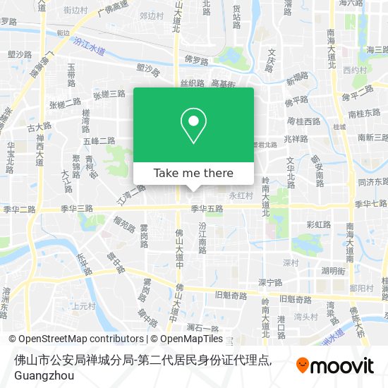 佛山市公安局禅城分局-第二代居民身份证代理点 map