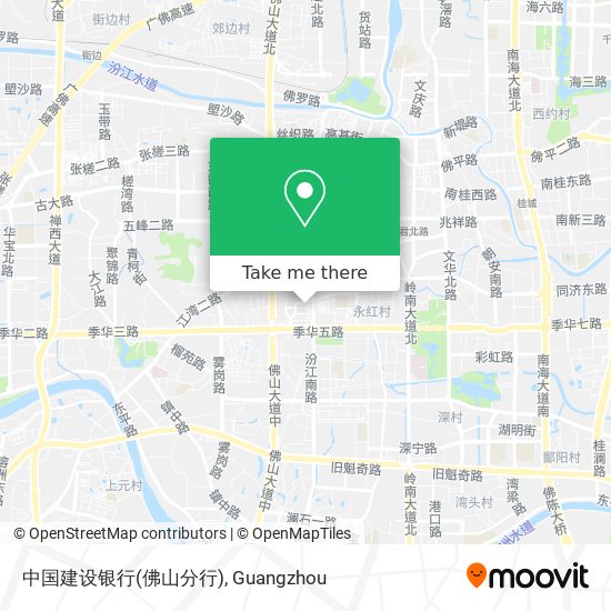 中国建设银行(佛山分行) map