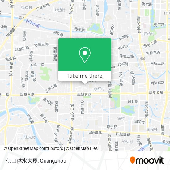 佛山供水大厦 map