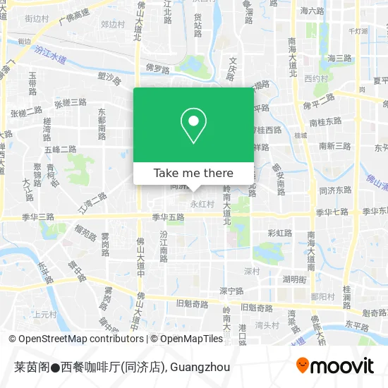莱茵阁●西餐咖啡厅(同济店) map