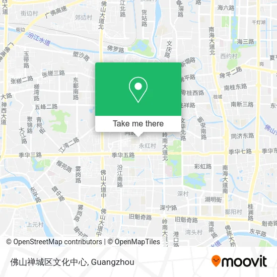 佛山禅城区文化中心 map
