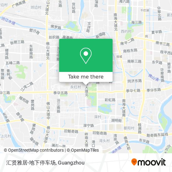 汇贤雅居-地下停车场 map