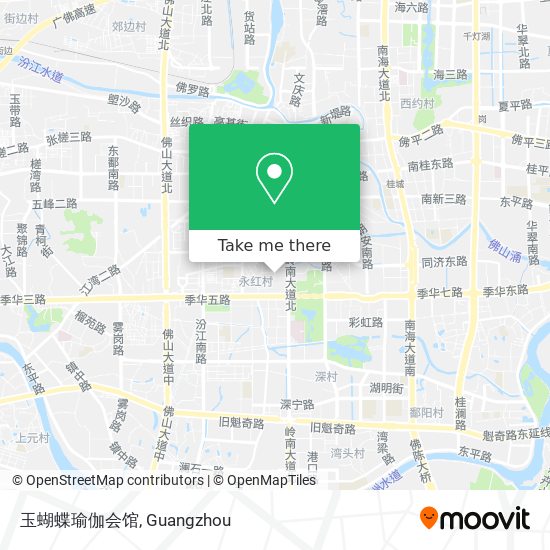 玉蝴蝶瑜伽会馆 map