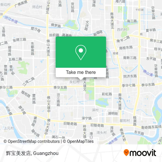 辉宝美发店 map