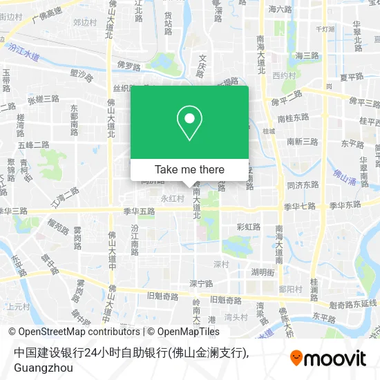中国建设银行24小时自助银行(佛山金澜支行) map