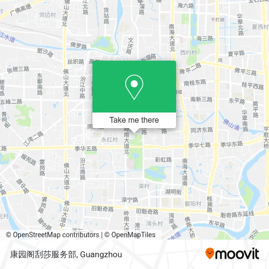 康园阁刮莎服务部 map