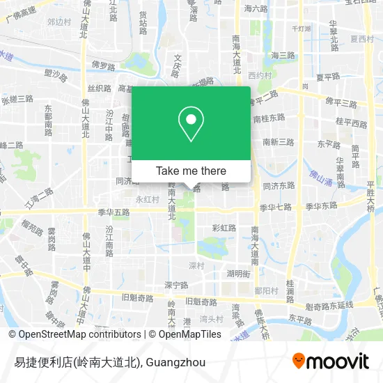 易捷便利店(岭南大道北) map