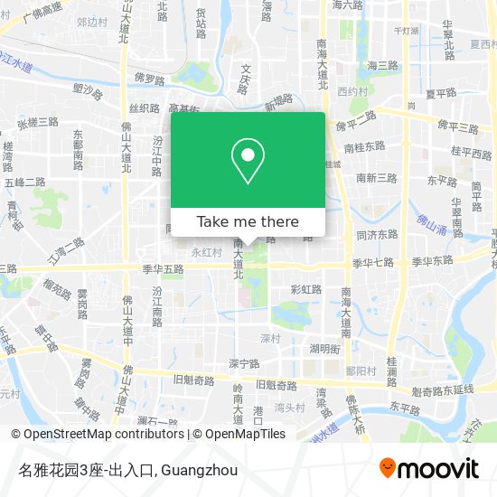 名雅花园3座-出入口 map