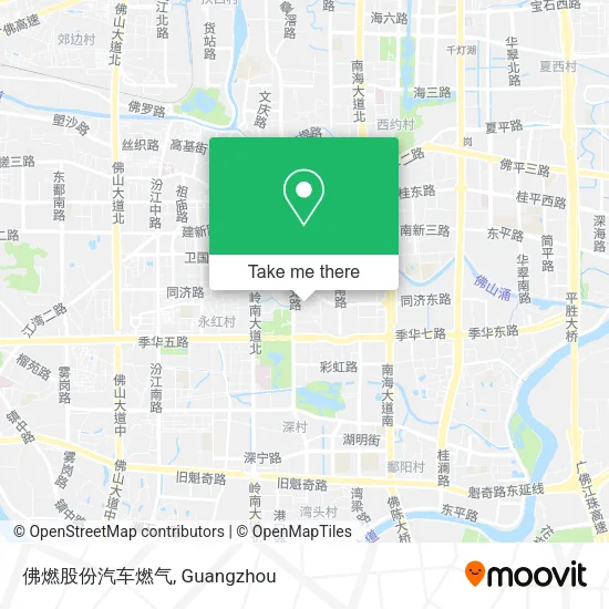 佛燃股份汽车燃气 map