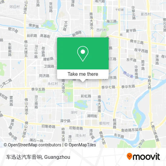 车迅达汽车音响 map