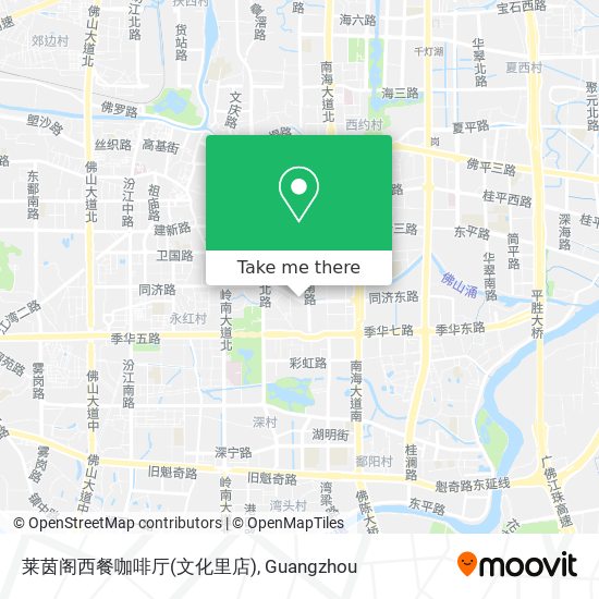 莱茵阁西餐咖啡厅(文化里店) map