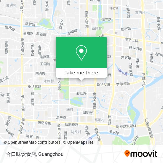 合口味饮食店 map