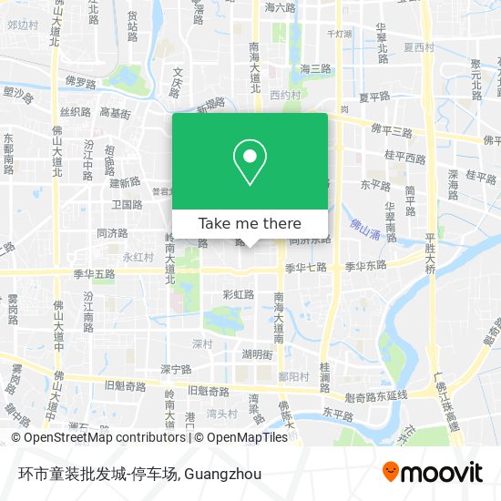 环市童装批发城-停车场 map
