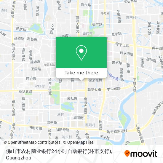 佛山市农村商业银行24小时自助银行(环市支行) map