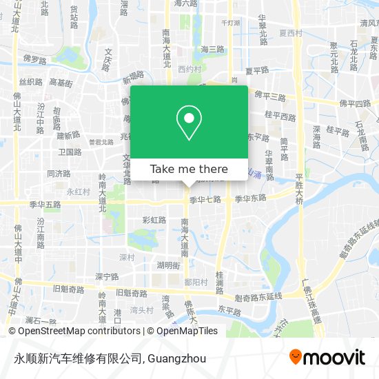 永顺新汽车维修有限公司 map