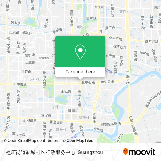 祖庙街道新城社区行政服务中心 map