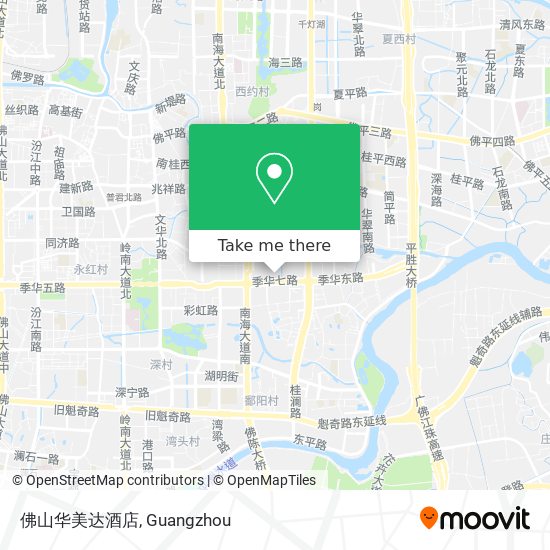 佛山华美达酒店 map